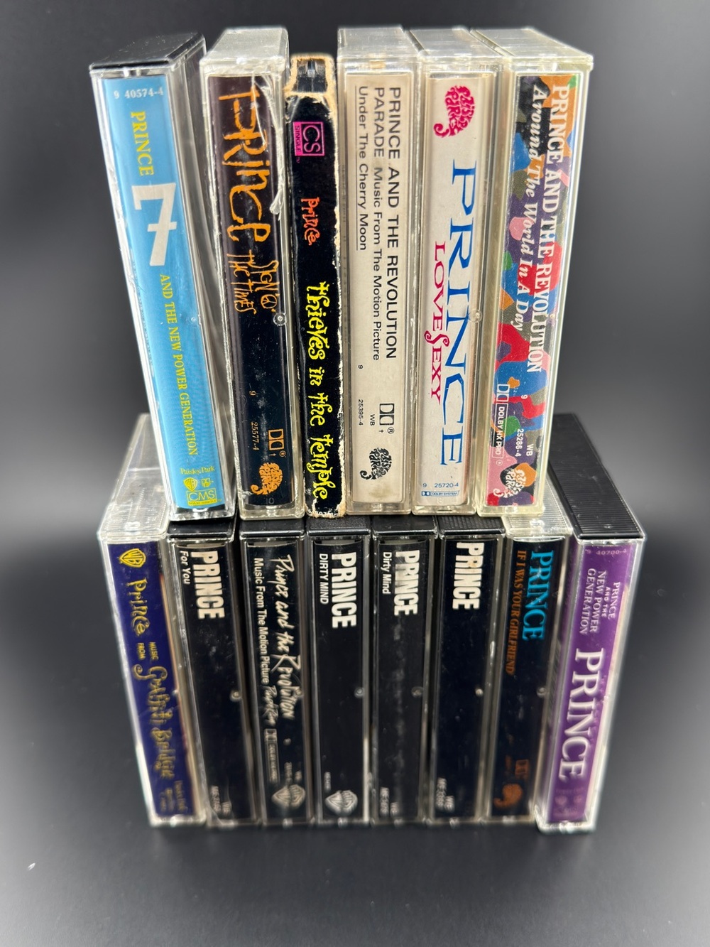 Prince Cassette Tape Lot Of 14 Albums & Singles Mixed Collection Warner PaisleyP